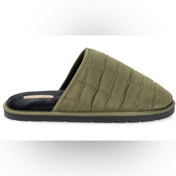 MUK LUKS Mens Slip On Slippers Size 12 Soft Cushioned Insole Indoor Outdoor New - Picture 2 of 8